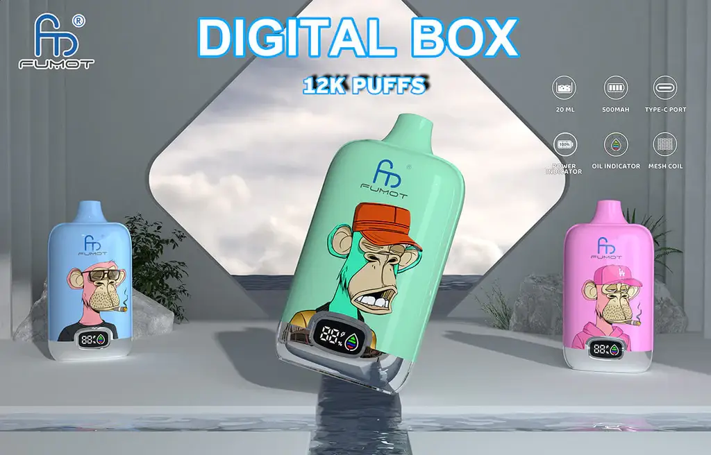 Fumot Vape 12000 Puffs - Szögben Nézet