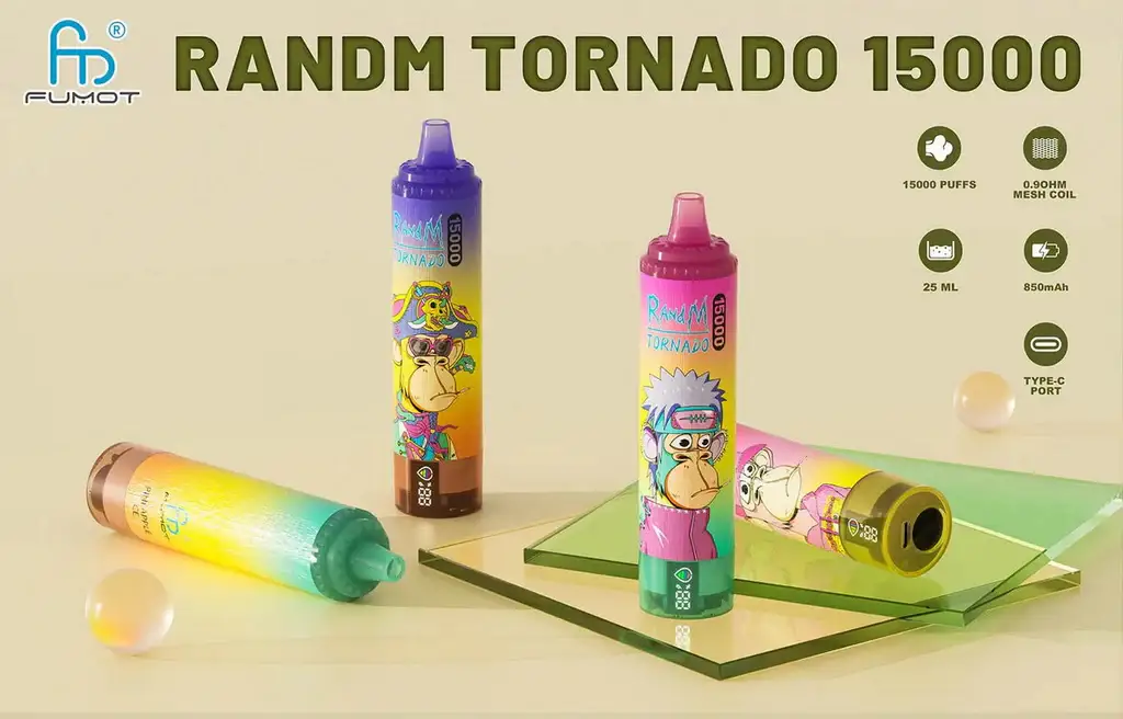 Fumot Tornado 15000 Puffs újratölthető vape